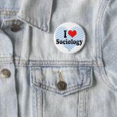 Badge Rond 5 Cm J'aime la sociologie (En situation)