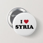 Badge Rond 5 Cm J'aime la Syrie (Devant & derrière)