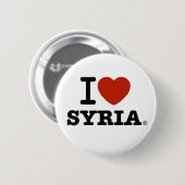 Badge Rond 5 Cm J'aime la Syrie (Devant & derrière)