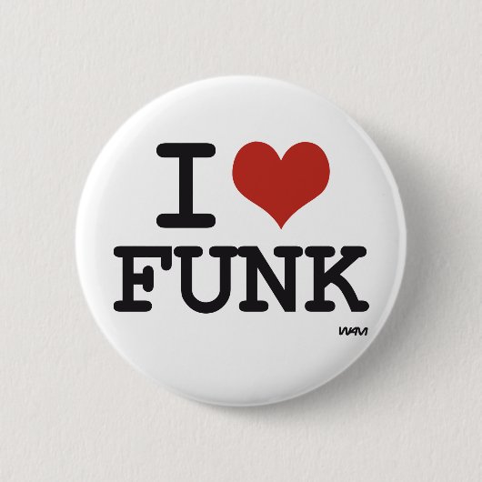 BADGE ROND 5 CM J'AIME LA TROUILLE (Devant)