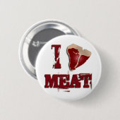 Badge Rond 5 Cm J'aime la viande (Devant & derrière)