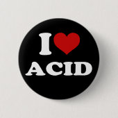 Badge Rond 5 Cm J'Aime L'Acide (Devant)