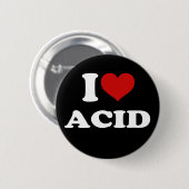 Badge Rond 5 Cm J'Aime L'Acide (Devant & derrière)