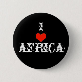 Badge Rond 5 Cm J'aime l'Afrique