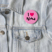 Badge Rond 5 Cm J'aime l'Afrique (En situation)