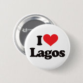 Badge Rond 5 Cm J'aime Lagos (Devant & derrière)