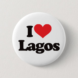 Badge Rond 5 Cm J'aime Lagos