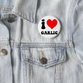Badge Rond 5 Cm j'aime l'ail (En situation)