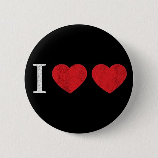 Badge Rond 5 Cm J'aime l'amour (Devant)