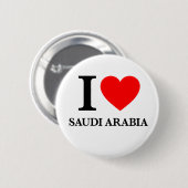 Badge Rond 5 Cm J'aime l'Arabie Saoudite (Devant & derrière)