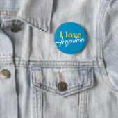 Badge Rond 5 Cm J'aime l'Argentine (En situation)