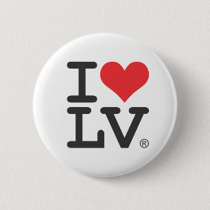 Badge Rond 5 Cm J'aime Las Vegas