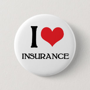 Badge Rond 5 Cm J'aime l'assurance - bouton de Flo