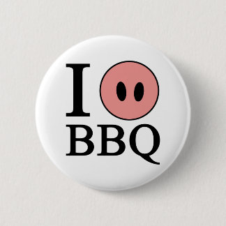Badge Rond 5 Cm J'aime le BBQ