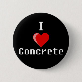 Badge Rond 5 Cm j'aime le béton