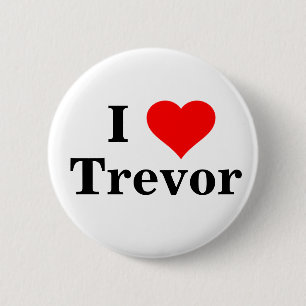 Badge Rond 5 Cm J'aime le bouton de Trevor