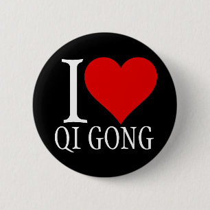Badge Rond 5 Cm J'aime le bouton qi gong pin