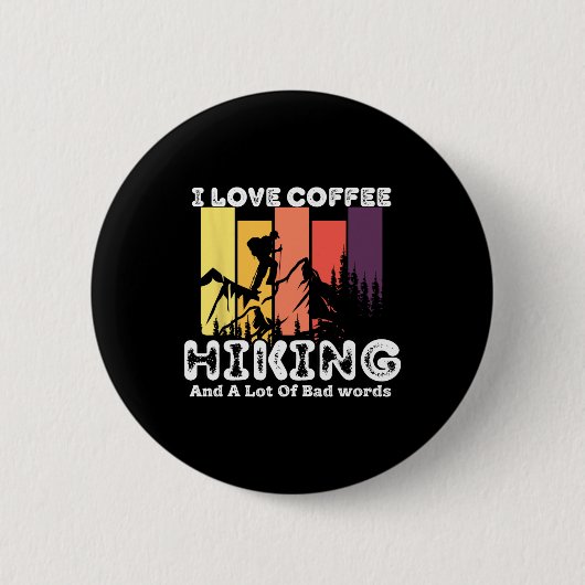Badge Rond 5 Cm J'aime le café (Devant)