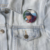 Badge Rond 5 Cm J'aime le café (En situation)