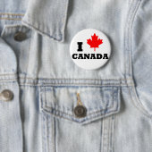 Badge Rond 5 Cm J'aime le Canada (En situation)