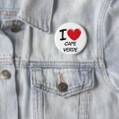 Badge Rond 5 Cm J'aime le Cap Vert (En situation)