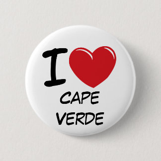 Badge Rond 5 Cm J'aime le Cap Vert