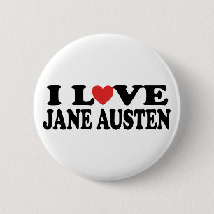 Badge Rond 5 Cm J'aime le classique de Jane Austen