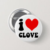 Badge Rond 5 Cm j'aime le clou de girofle (Devant & derrière)