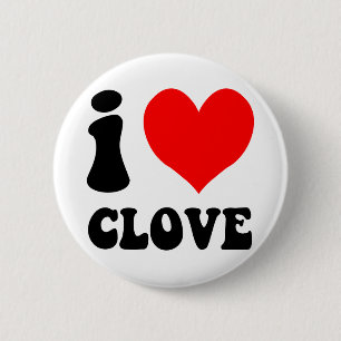 Badge Rond 5 Cm j'aime le clou de girofle