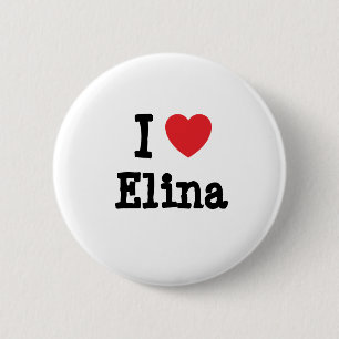 Badge Rond 5 Cm J'aime le coeur d'Elena T-Shirt