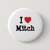 J'aime le coeur Mitch personnalisé