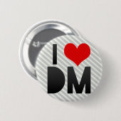 Badge Rond 5 Cm J'aime le DM (Devant & derrière)