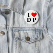 Badge Rond 5 Cm J'aime le DP (En situation)