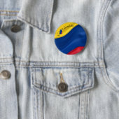 Badge Rond 5 Cm J'aime le drapeau colombien (En situation)