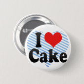 Badge Rond 5 Cm J'aime le gâteau (Devant & derrière)