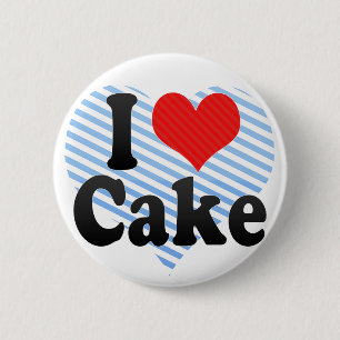 Badge Rond 5 Cm J'aime le gâteau