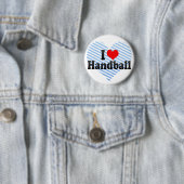 Badge Rond 5 Cm J'aime le handball (En situation)