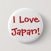 Badge Rond 5 Cm J'aime le Japon ! (Devant)