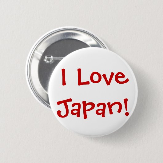 Badge Rond 5 Cm J'aime le Japon ! (Devant & derrière)