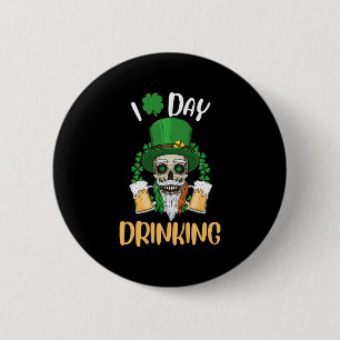 Badge Rond 5 Cm J'aime le jour boire du Jour de la Saint Patrick d