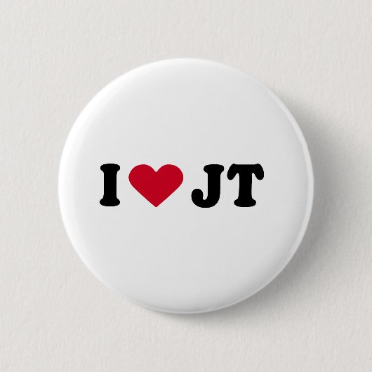 BADGE ROND 5 CM J'AIME LE JT (Devant)