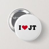 BADGE ROND 5 CM J'AIME LE JT (Devant & derrière)