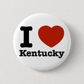 Badge Rond 5 Cm J'aime le Kentucky