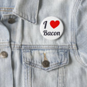 Badge Rond 5 Cm J'aime le lard (En situation)