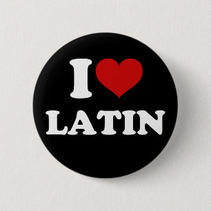 Badge Rond 5 Cm J'aime le latin