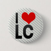 Badge Rond 5 Cm J'aime le LC (Devant)