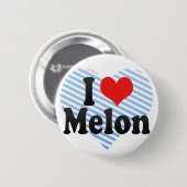 Badge Rond 5 Cm J'aime le melon (Devant & derrière)