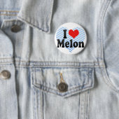 Badge Rond 5 Cm J'aime le melon (En situation)
