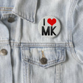 Badge Rond 5 Cm J'aime le Mk (En situation)