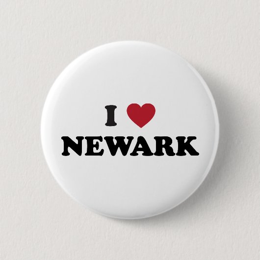 Badge Rond 5 Cm J'aime le New Jersey de Newark (Devant)